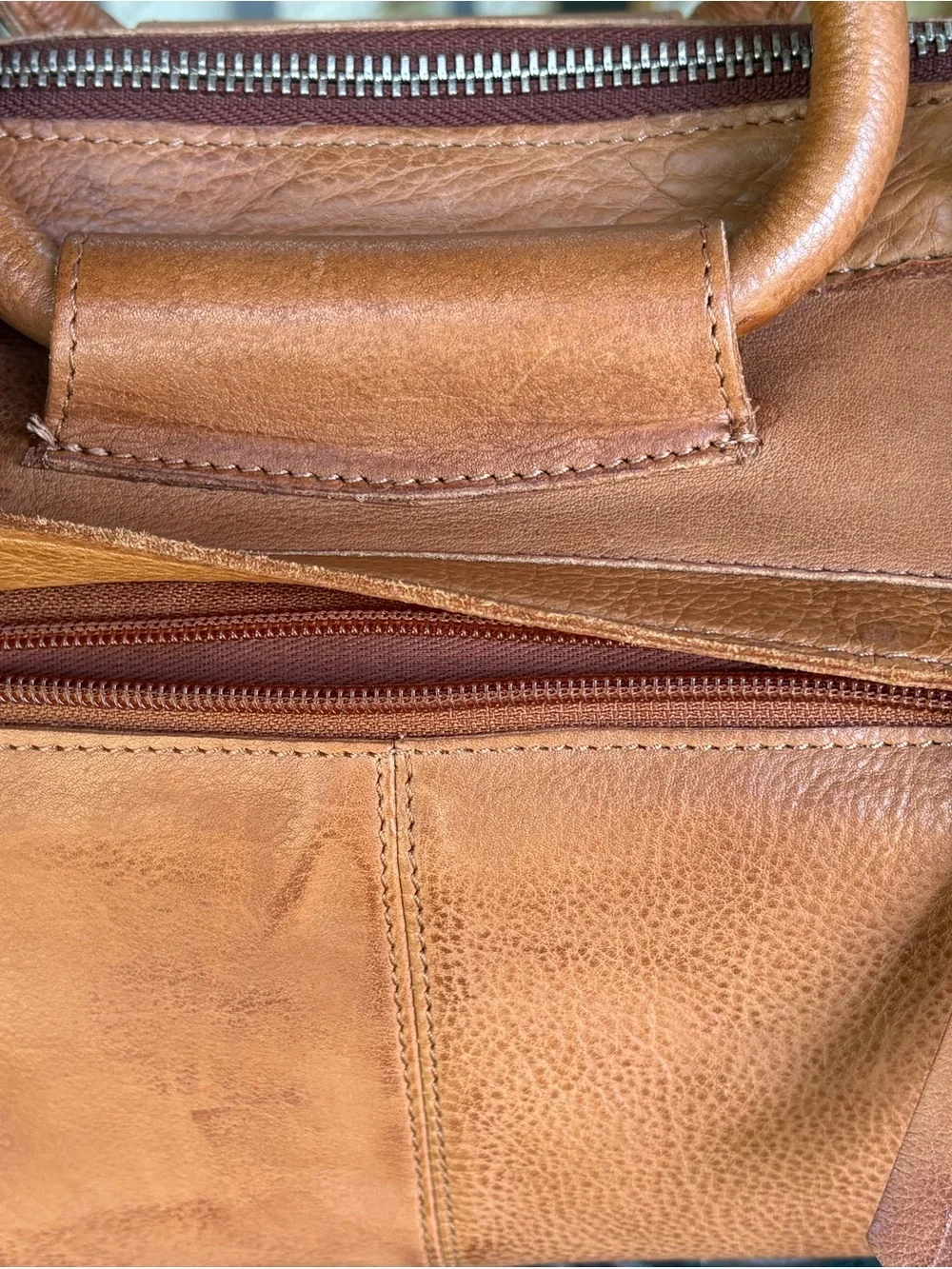 NWT Latico Leathers Grace Design Fringe Crossbody - Cognac